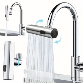 3 in 1 Large-Scale 360Â° Waterfall Kitchen Faucet - Touch-Controlled, Swivel Spout, Extender for Kitchen Sink