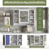 3-in-1 Bathroom Mirror Cabinet, 36-inch Wall Mounted Medicine Cabinet with Adjustable Shelf & Soft Close Door