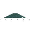 Pool Safety Cover Fits 20 x 38 ft Rectangle Inground Safety Pool Cover Green Mesh Solid Pool Safety Cover for Swimming Pool Winter Safety Cover
