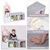 Entryway Shoe Storage Bench with Cushion, White Shoe Rack with Shelves & Drawer, Multifunctional Shoe Cabinet with Padded Seat for Hallway