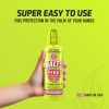 HALT! Handheld Fire Fighting Foam Spray â€“ Non-Toxic, Easy to Use, Store, and Find in Emergency â€“ Compact & Portable â€“ Ideal for Home, Kitchen